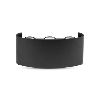 Oprawa Ścienna Góra Dół V-TAC 6W LED Czarna IP54 VT-846 4000K 540lm