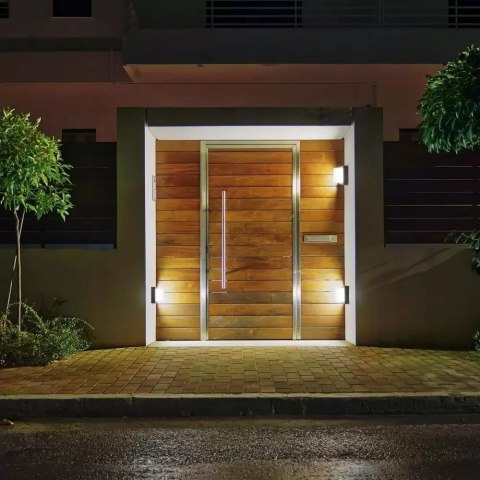 Oprawa V-TAC 12W LED IP65 Czarny Kwadrat VT-828 3000K 900lm