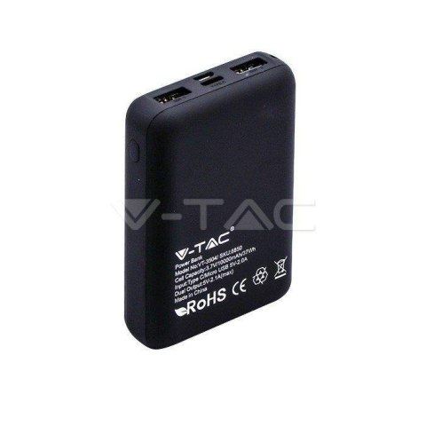 Power Bank V-TAC 10000mAh Czarny V-TAC VT-3504