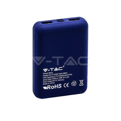 Power Bank V-TAC 10000mAh Granatowy V-TAC VT-3504