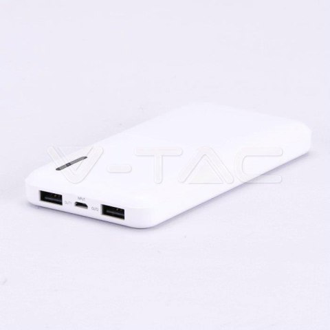 Power Bank V-TAC 10000mAh Super Slim Biały Lithium Polymer VT-3518
