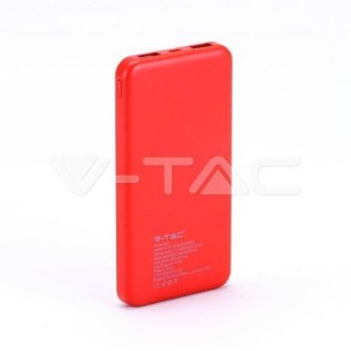 Power Bank V-TAC 10000mAh Super Slim Czerwony Lithium Polymer VT-3518