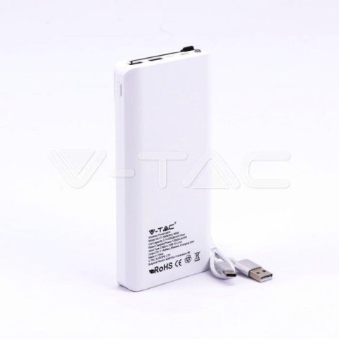 Power Bank V-TAC 20000mAh Indukcja Z przewodem Micro USB Biały VT-3058