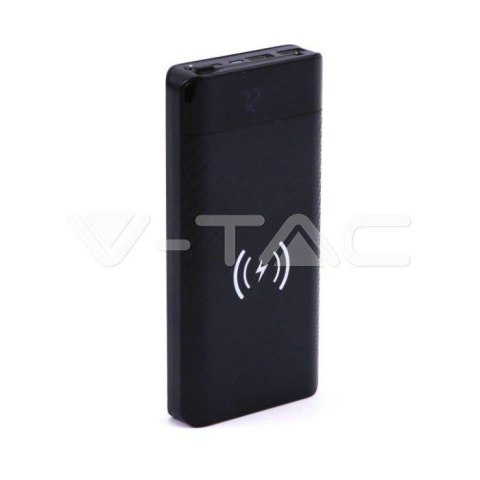 Power Bank V-TAC 20000mAh Indukcja Z przewodem Micro USB Czarny VT-3058