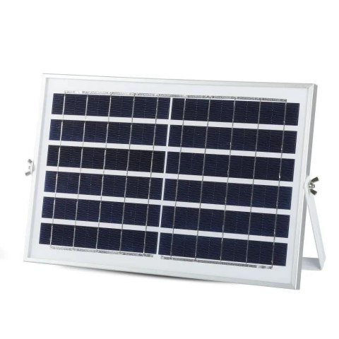 Naświetlacz Projektor LED Solarny V-TAC 12W Czarny IP65, Pilot, Timer VT-25W 6000K 550lm