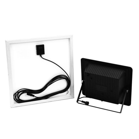 Naświetlacz Projektor LED Solarny V-TAC 20W Czarny IP65, Pilot, Timer VT-60W 4000K 1650lm