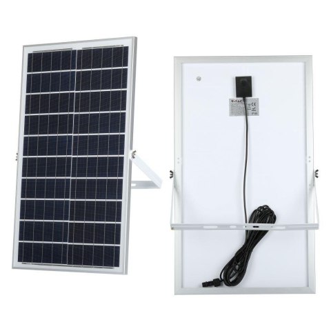 Projektor LED Solarny V-TAC 35W Czarny IP65, Pilot, Timer VT-100W 6000K 2450lm