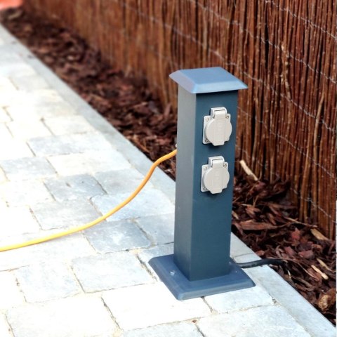 Słupek Ogrodowy V-TAC 4 Gniazda 40cm 4x16A 3600W IP44 Grafit VT-1155-4