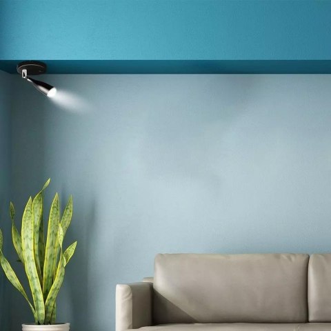 Kinkiet V-TAC 4,5W LED Czarny z włącznikiem VT-805 4000K 360lm 3 Lata Gwarancji