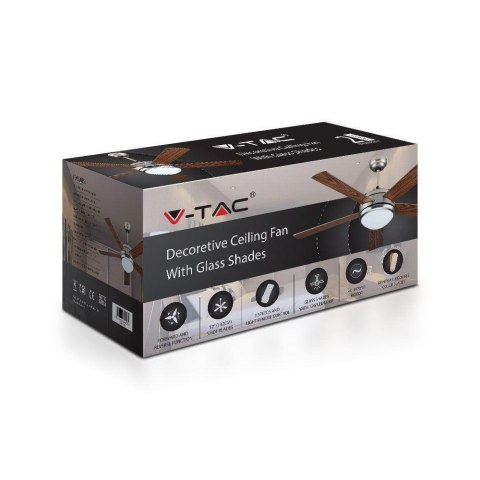 Wentylator Sufitowy V-TAC 132cm 15W LED CCT Pilot VT-6052-5 1500lm