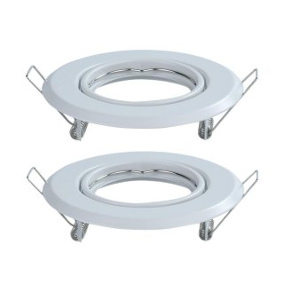 Oczko V-TAC GU10 Okrągłe Ruchome Białe (Opak. 2 szt) VT-817-RD-W