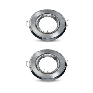 Oczko V-TAC GU10 Okrągłe Ruchome Satyna (Opak. 2 szt) VT-817-RD-SN