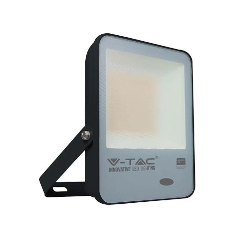 Projektor LED V-TAC 100W Czujnik Światła SAMSUNG CHIP 100Lm/W Czarny VT-117 3000K 10000lm 5 Lat Gwarancji