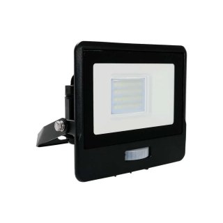 Naświetlacz Projektor LED V-TAC 20W SAMSUNG CHIP Czujnik Ruchu Czarny Z MUFĄ VT-128S 6500K 1510lm 5 Lat Gwarancji