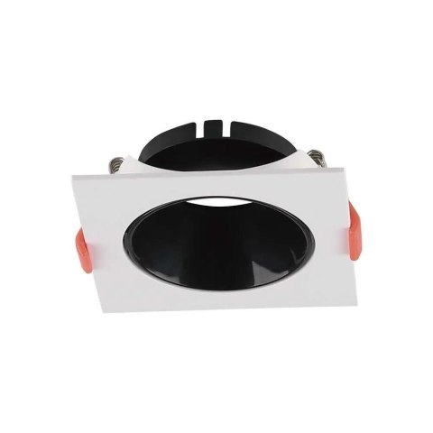 Oczko V-TAC GU10 Wpuszczane Kwadrat Białe/Czarne VT-932 3 Lata Gwarancji