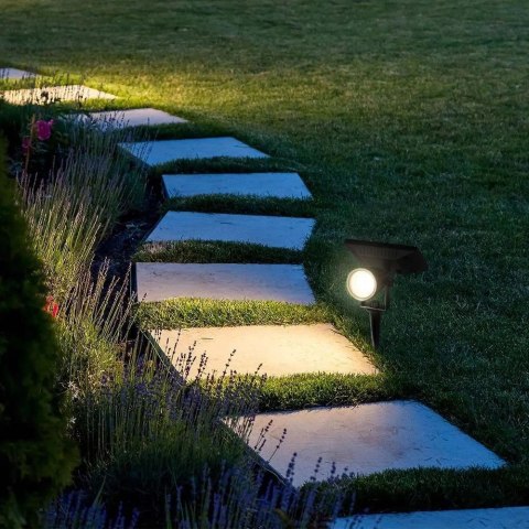 Lampa Oprawa Gruntowa Ogrodowa Wbijana LED V-TAC Solarna 2W IP65 VT-952 4000K 40lm 3 Lata Gwarancji