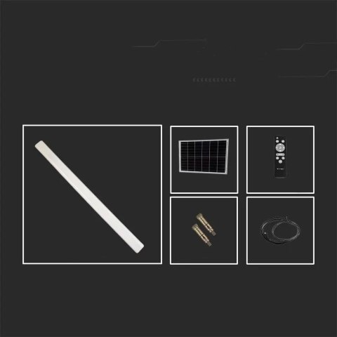 Lampa Oprawa Hermetyczna Solarna LED V-TAC 120cm 18W Pilot IP65 VT-120018 3000K-4000K-6400K 1000lm