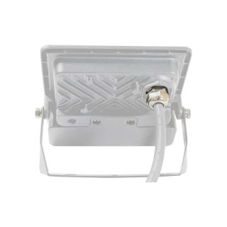 Projektor LED V-TAC 10W SAMSUNG CHIP Czujnik Ruchu Biały Przewód 1M VT-118S 3000K 735lm 5 Lat Gwarancji