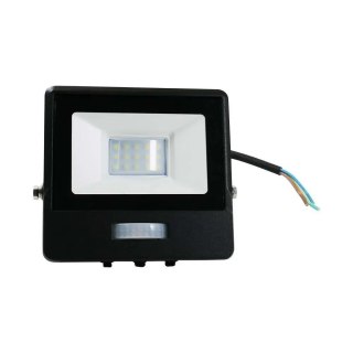 Projektor LED V-TAC 10W SAMSUNG CHIP Czujnik Ruchu Czarny Przewód 1M VT-118S-1 3000K 735lm 5 Lat Gwarancji