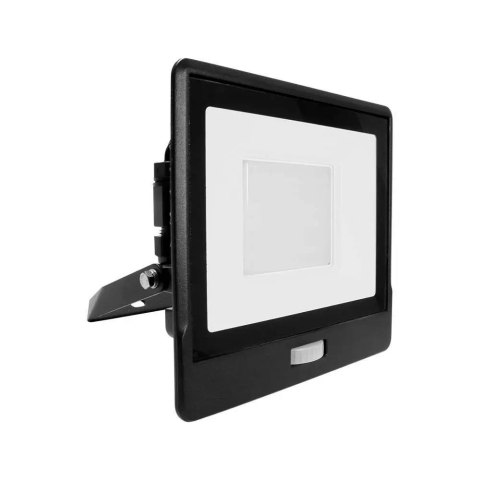 Naświetlacz Projektor LED V-TAC 50W SAMSUNG CHIP Czujnik Ruchu Czarny Z MUFĄ VT-158S 3000K 4000lm 5 Lat Gwarancji