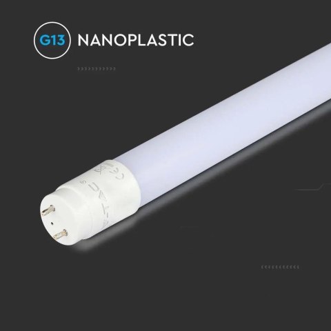 Tuba Świetlówka LED T8 V-TAC SAMSUNG CHIP 60cm 7.5W G13 Obrotowa Nano Plastic VT-062 3000K 850lm 5 Lat Gwarancji
