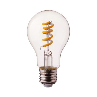 Żarówka LED V-TAC 4W E27 A60 Spiral Filament Przezroczysty VT-2164 2700K 400lm