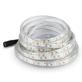 Taśma LED V-TAC SMD2835 1200LED 24V IP65 2xPCB RĘKAW 10mb 7,5W/m 120LED/m VT-2835-7.5 6500K 750lm