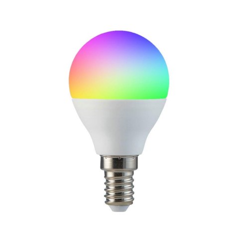 Żarówka LED V-TAC 4,8W E14 Kulka P45 Pilot VT-2234 3000K+RGB 320lm