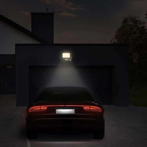 Projektor LED V-TAC 20W SAMSUNG CHIP Czujnik Ruchu Czarny Z MUFĄ VT-128S-B 3000K 1510lm 5 Lat Gwarancji