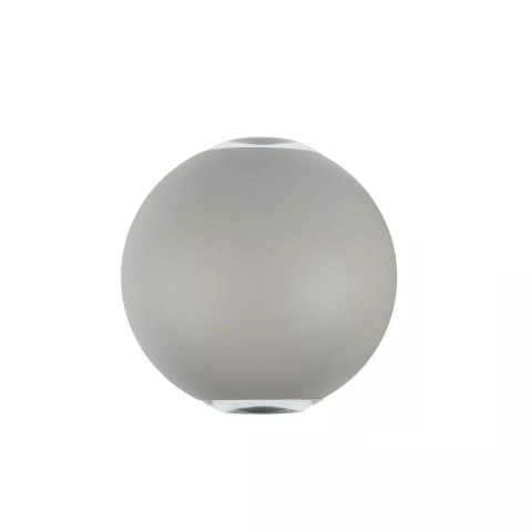 Kinkiet Ścienny V-TAC 4W LED Szary Okrągły IP65 VT-836 3000K 450lm