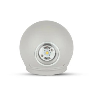 Kinkiet Ścienny V-TAC 4W LED Szary Okrągły IP65 VT-836 4000K 476lm
