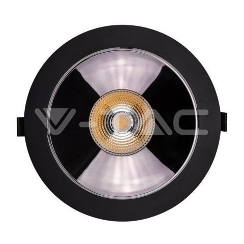 Oprawa Downlight V-TAC SAMSUNG CHIP 30W Czarna Uchylna VT-2-33 3000K 2400lm 5 Lat Gwarancji