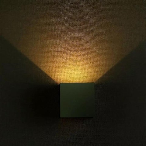 Oprawa Ścienna V-TAC 11W LED Góra Dół Regulowana Chip BRIDGELUX Szary Kwadrat IP65 VT-759-12-G 4000K 1360lm