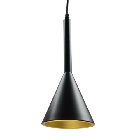 Oprawa Zwieszana V-TAC Trąbka Aluminium E27 Czarny/Złoty fi160mm VT-7162 5 Lat Gwarancji