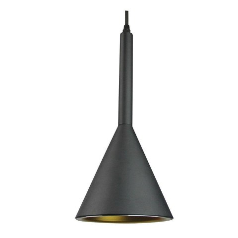 Oprawa Zwieszana V-TAC Trąbka Aluminium E27 Czarny/Złoty fi160mm VT-7162 5 Lat Gwarancji