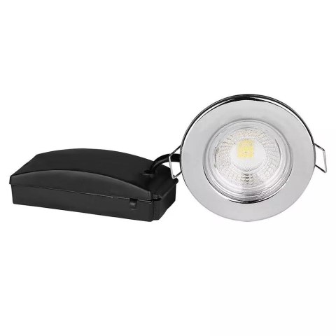 Oczko LED V-TAC SAMSUNG CHIP 5W Hermetyczne IP65 Ściemnialne Chrom VT-885-C 4000K 500lm 5 Lat Gwarancji
