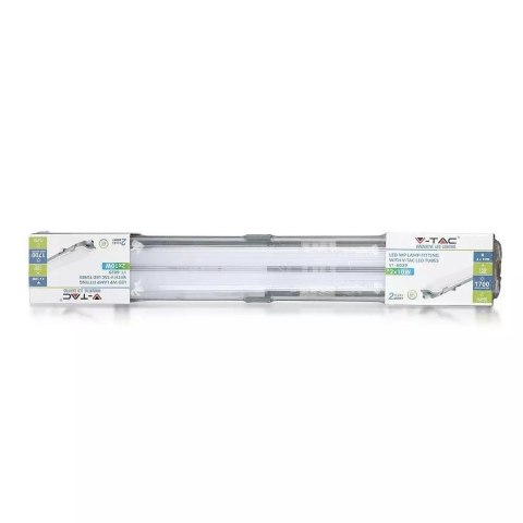Oprawa Hermetyczna V-TAC LED 60cm 2x10W IP65 (Tuby LED w zestawie) VT-6029 4000K 1700lm