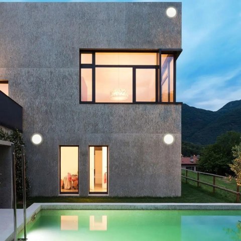 Oprawa Ścienna Kinkiet 8W V-TAC Bridgelux Biały Okrągły 180mm IP65 VT-743 4000K 1280lm