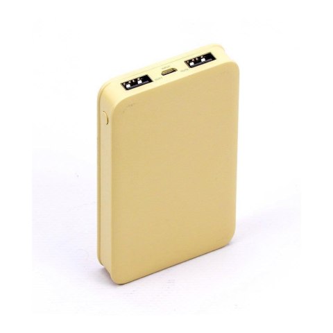 Power Bank V-TAC 5000mAh Żółty 63x94x15mm VT-3503