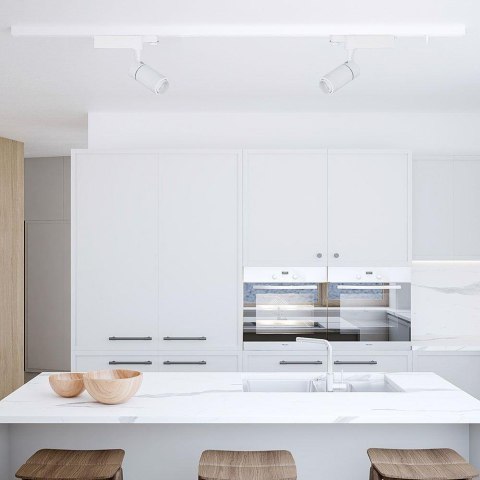 Oprawa LED V-TAC Szynosystem 3F 15W Biała Bluetooth Barwa CCT 16-53st VT-7715-W 650lm