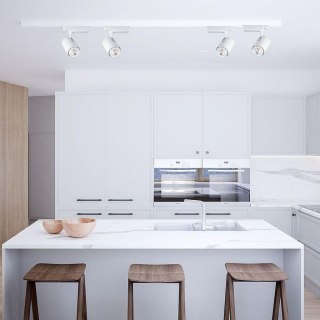 Oprawa LED V-TAC Szynosystem 3F 35W COB Biały VT-4745-W 2700K-6400K 1450lm 5 Lat Gwarancji