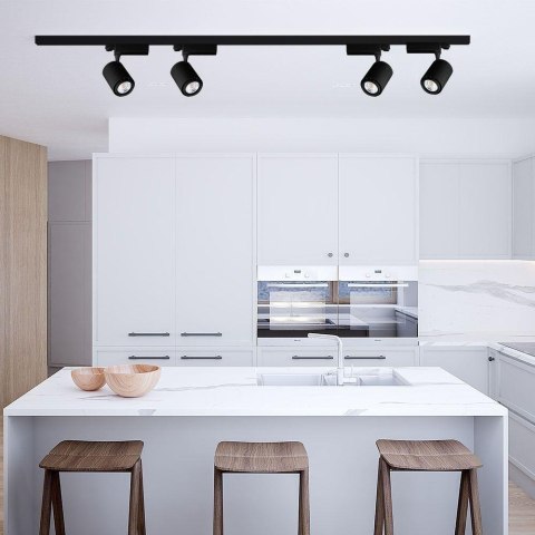 Oprawa LED V-TAC Szynosystem 3F 35W Czarna Bluetooth Barwa CCT 16-53st VT-7735-B 2350lm