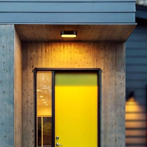 Oprawa Owalna V-TAC Plafon 8W (Kanałowa) Czarna IP54 VT-8038 4000K 560lm