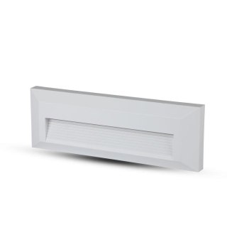 Oprawa Schodowa 3W LED V-TAC Biały Prostokąt 230V IP65 VT-1162-W 3000K 110lm