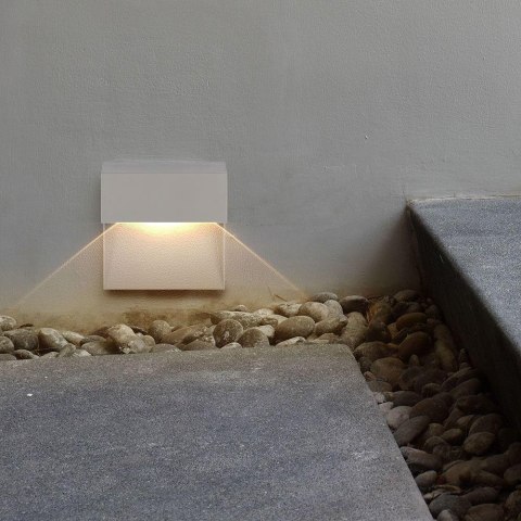 Oprawa Ścienna Elewacyjna 3W LED V-TAC Szary Kwadrat 230V IP65 VT-1172-G 3000K 210lm