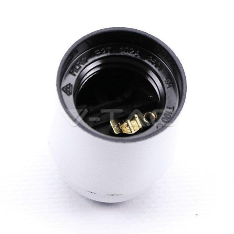 Oprawka E27 BACKELITE Biała V-TAC