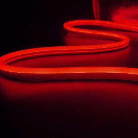 Neon Flex V-TAC 24V IP68 10mb Cięcie co 5cm 6,5W/m IP68 VT-554 Kolor Czerwony 260lm