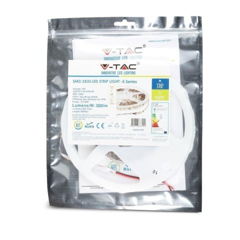 Taśma LED V-TAC S-Shape Zig Zag do zakrętów SMD2835 300LED 12V IP20 VT-2835-60-S 6400K 300lm