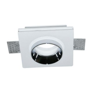 Oczko V-TAC GIPS GU10 Kwadrat Wpuszczane G-K Białe+Chrom VT-866-CSQ 5 Lat Gwarancji
