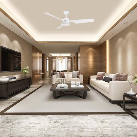 Wentylator Sufitowy V-TAC 65W Pilot 3 Ramiona Biały VT-6552-3